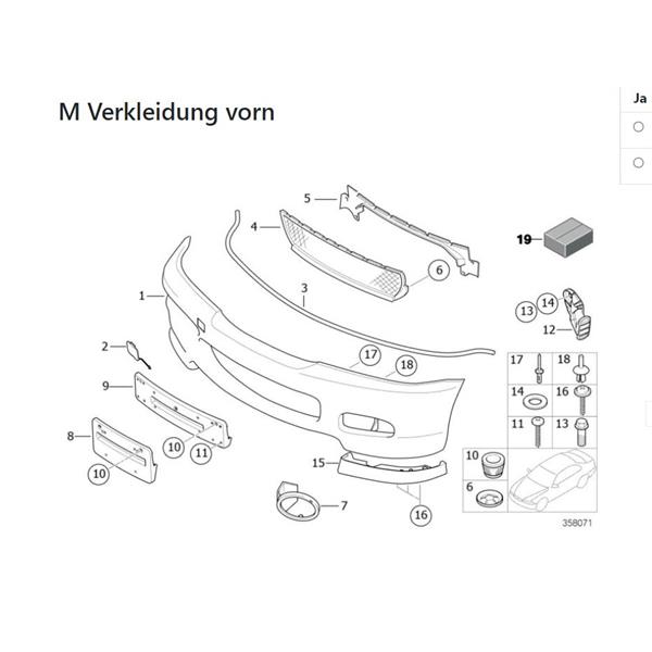 BMW E46 COUPE CABRİO 1998-2006 M-TECH ÖN TAMPON DOLU