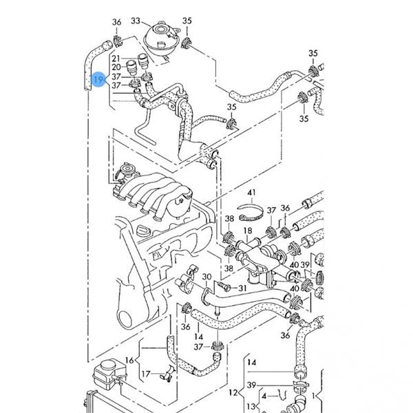 AUDİ A3 8L 2000-2003 1.6 AVU BFQ KALORİFER HORTUMU