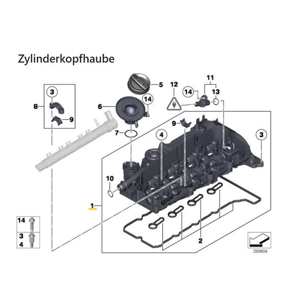 BMW 1 SERİSİ F20 F21 2011-2019 N47 KÜLBÜTÖR KAPAĞI FEBİ