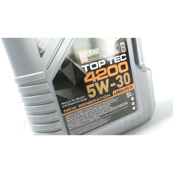 LİQUİ MOLY 4200 TOP-TEC 5W-30 MOTOR YAĞI 5 LİTRE - BMW