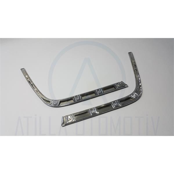 2 x MERCEDES E SERİSİ W210 S210 96-03 ÖN TAMPON NİKELAJI TAKIM