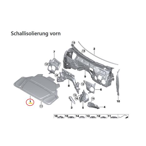 BMW 3 SERİSİ G20 G21 18-24 MOTOR KAPUT İZOLASYONU - SÜNGERİ