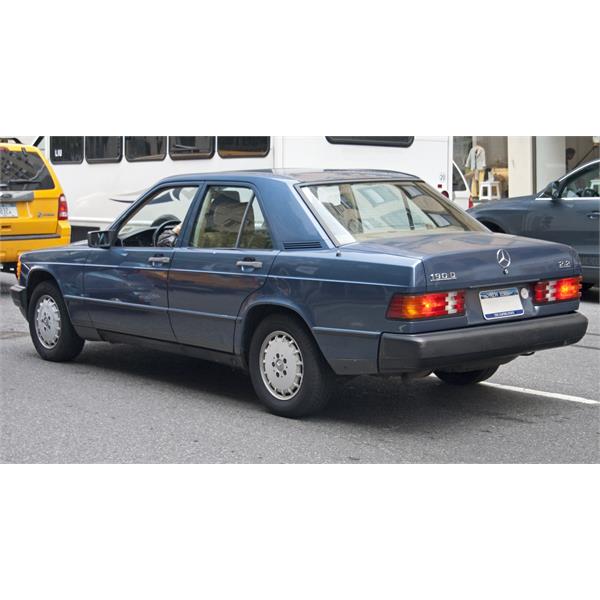 MERCEDES W201 1982-1993 190D BAGAJ YAZISI KROM 