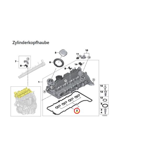 BMW X1 E84 N47 ÜST KAPAK CONTA ELRİNG