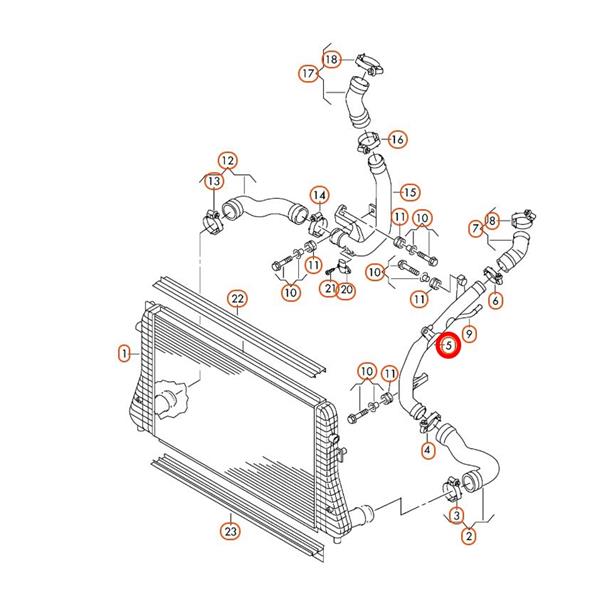 VW JETTA 5C 2008-2018 1.6 2.0 TDİ TURBO HAVA ALMA BORUSU