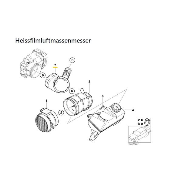 BMW Z3 E36 1997-2003 M52 M54 GAZ KELEBEĞİ BAĞLANTI HORTUMU