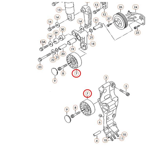 VW LT 28-35-46 1996-2006 2.8 TDİ GERGİ KASNAĞI TRUCKTEC