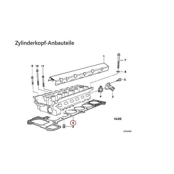 BMW 5 SERİSİ E39 1996-2003 M52 SİLİNDİR KAPAK CONTASI ELRİNG