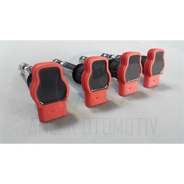 4 x SEAT LEON MK1 1M 99-06 1.4 1.6 16V ATEŞLEME BOBİNİ KIRMIZI ORİJİNAL