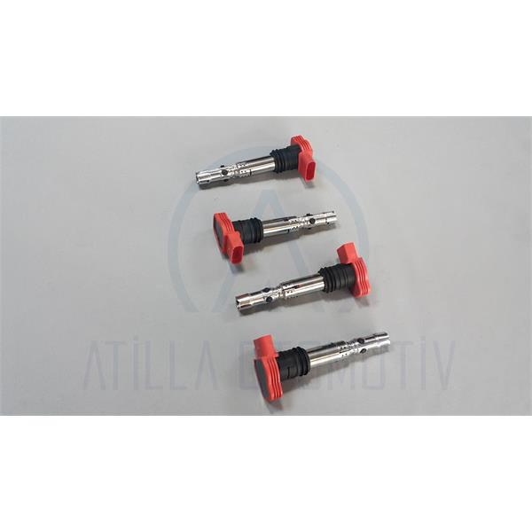 4 x SEAT LEON MK1 1M 99-06 1.4 1.6 16V ATEŞLEME BOBİNİ KIRMIZI ORİJİNAL