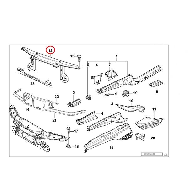 BMW 3 SERİSİ E36 1990-1999 ÖN PANEL ÜST SAC