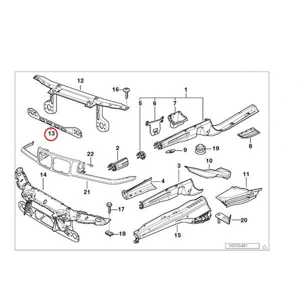 BMW 3 SERİSİ E36 1990-1999 ÖN PANEL ALT SAC