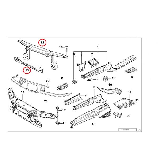 BMW 3 SERİSİ E36 1990-1999 ÖN PANEL ALT - ÜST SAC TAKIM