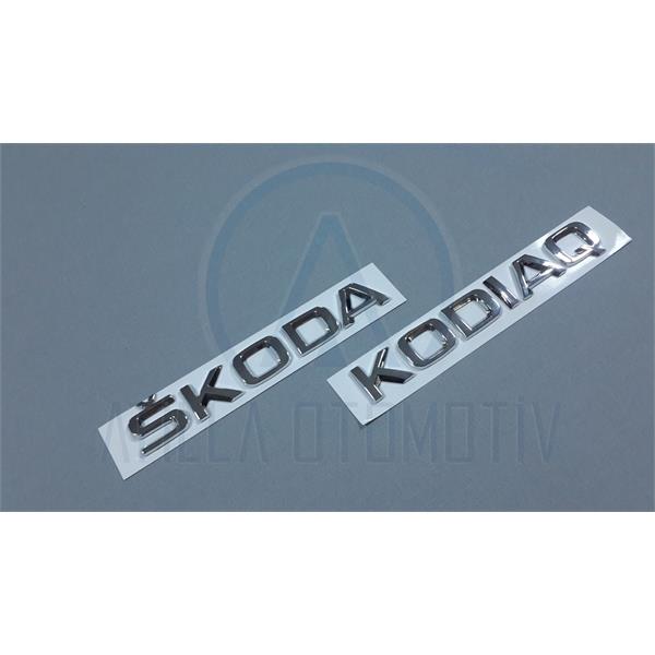 SKODA KODİAQ 2013-2018 BAGAJ YAZI SETİ KROM 2 ÜRÜN