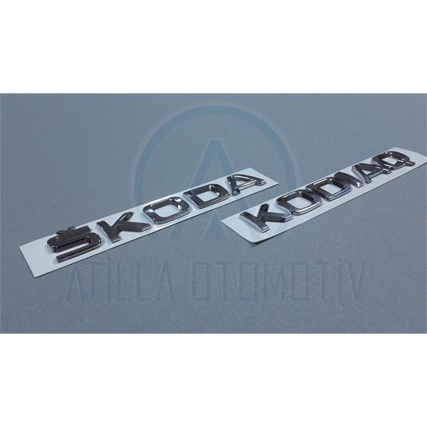 SKODA KODİAQ 2013-2018 BAGAJ YAZI SETİ KROM 2 ÜRÜN