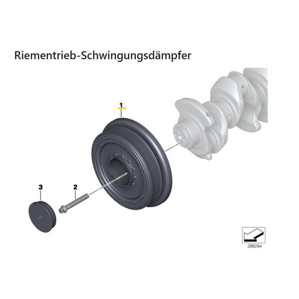 BMW X1 E84 2009-2015 18d 20d N47 KRANK KASNAĞI CORTECO