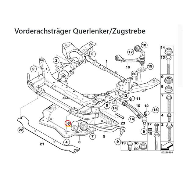 BMW X5 E70 2006-2013 SALINCAK BURCU ÖN ÜST LEMFÖRDER