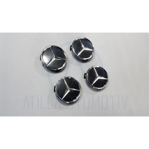 MERCEDES C SERİSİ W203/W204/W205 ÇELİK JANT GÖBEK SETİ 75 MM SİYAH