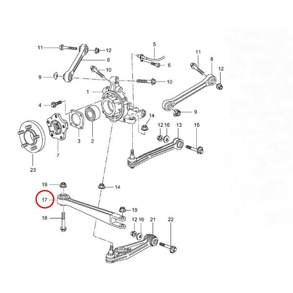 PORSCHE 911 996-997 1997-2012 ALÜMİNYUM ARKA SALINCAK MEYLE