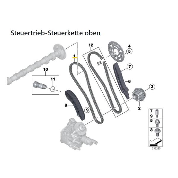 BMW 2 SERİSİ F22 F23 2013-2019 N47 B47 DİZEL ZİNCİR SETİ ÜST İNA