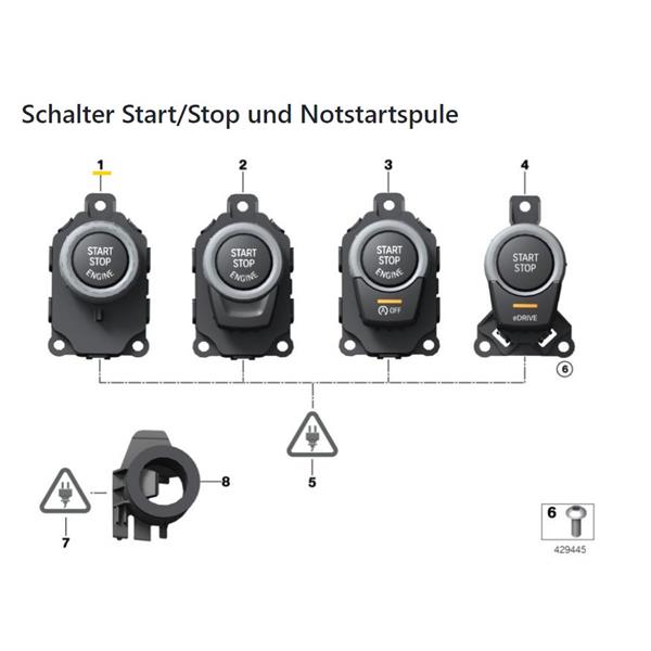 BMW 5 SERİSİ F10 F11 2010-2017 START STOP DÜĞME KAPAĞI